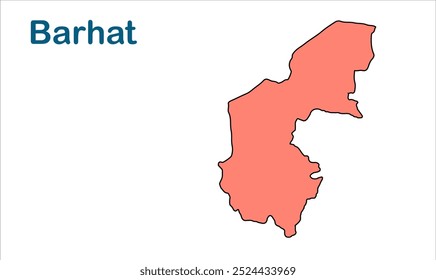 Mapa da subdivisão de Barhat, Distrito de Jamui, Estado de Bihar, República da Índia, Governo de Bihar, território indiano, Índia Oriental, política, aldeia, turismo