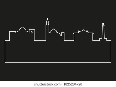 bari city skyline in Italy