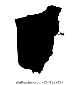 Bari region map, administrative division of Somalia. Vector illustration.