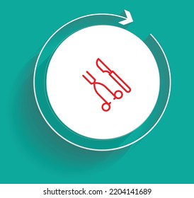 Bariatric Surgery And Weight Loss Treatment Recovery Plan Icon Vector Design