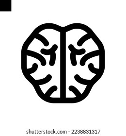 barin icon line style vector