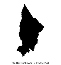 Baringo County map, administrative division of Kenya. Vector illustration.