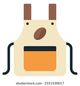 Barista Apron icon for web, app, infographic, etc