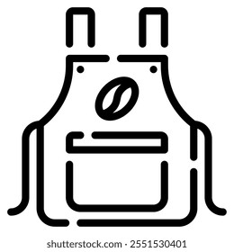 Barista Apron icon for web, app, infographic, etc