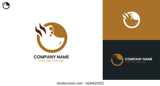 Barista Coffee Logo - All elements on this template are editable with vector software. 