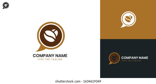 Barista Coffee Logo - All elements on this template are editable with vector software. 