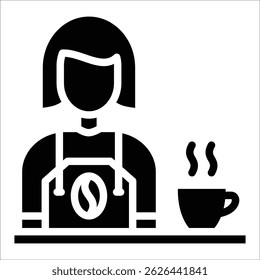 Barista Icon Element für Design