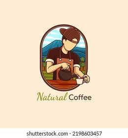 Barista Logo For Coffee Shop