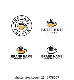 design de logotipo barista, café, café, vetor, vintage, bar de café, cafeteria
