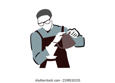 A barista with the skills to serve coffee