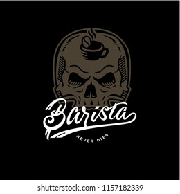 Barista Vintage Retro Poster for Coffee Shop