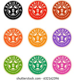 BARISTAR, embleme for coffee and drinks