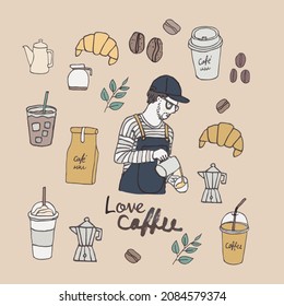 Baristas and everything about coffee shops.