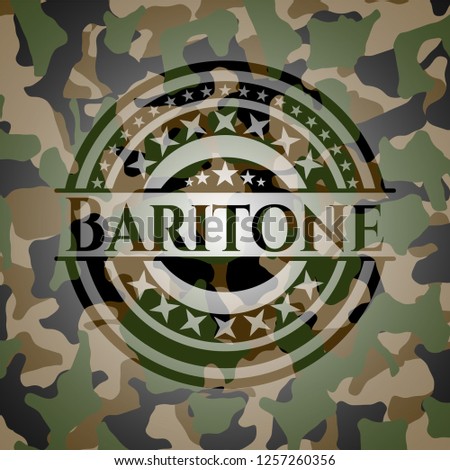 Baritone camouflaged emblem