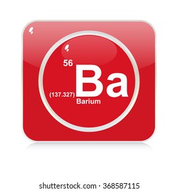 barium chemical element button