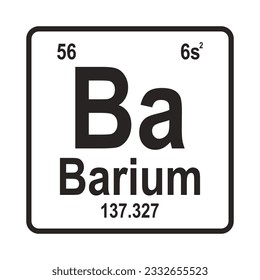 Barium Element icon,vector illustration symbol template