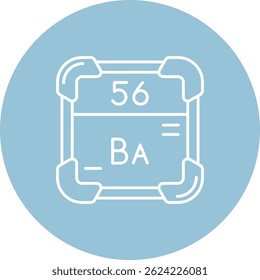 Línea de bario Vector Icon Design