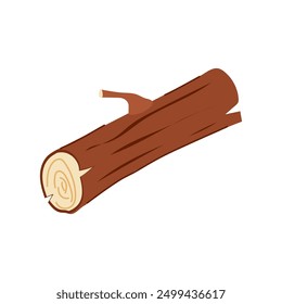 bark wood log cartoon. material timber, texture stump, lumber fire bark wood log sign. isolated symbol vector illustration