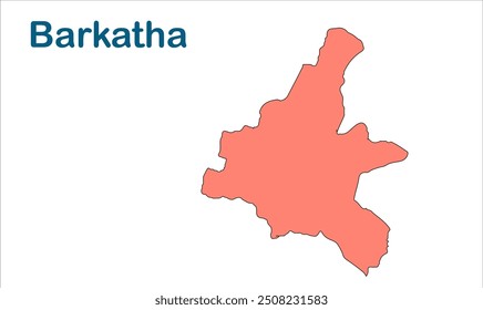 Mapa da subdivisão de Barkatha, Distrito de Hazaribagh, Estado de Jharkhand, República da Índia, Governo de Jharkhand, Território indiano, Índia Oriental, política, aldeia, turismo