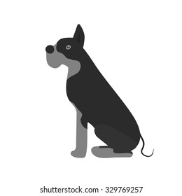 Barking, bulldog, dog icon vector image. Suitable for mobile apps, web apps and print media.