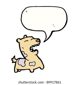 bellende Hundekartoon