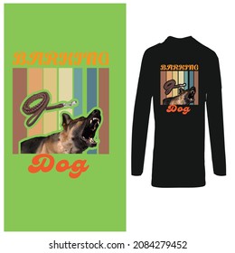 Barking dog t shirt  design