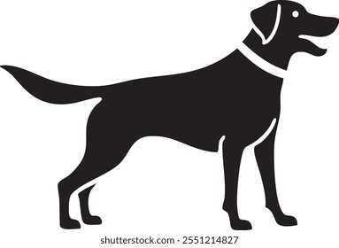 Perro ladrando Arte vectorial aislado