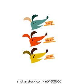 Barking dog. Vector illustration