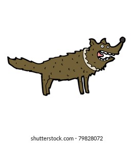 barking rough dog cartoon