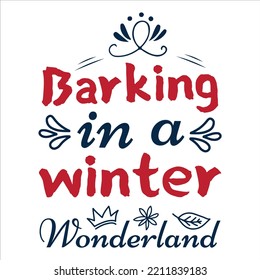 barking in a winter wonderland christmas