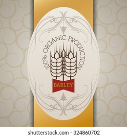 Barley  concept and wheat design, vector illustration 10 eps graphic.
