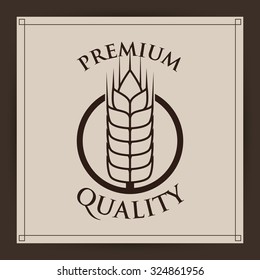 Barley  concept and wheat design, vector illustration 10 eps graphic.