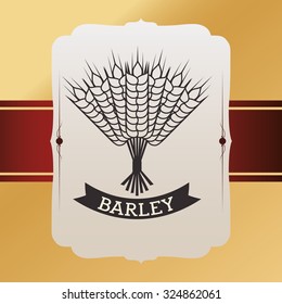 Barley  concept and wheat design, vector illustration 10 eps graphic.