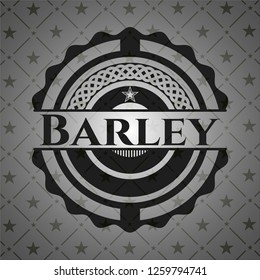 Barley dark emblem. Retro