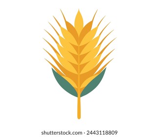 Barley food isolated flat vector illustration on white background.