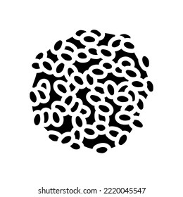 barley grain pile peeled glyph icon vector. barley grain pile peeled sign. isolated symbol illustration