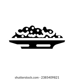 barley grain pile unpeeled glyph icon vector. barley grain pile unpeeled sign. isolated symbol illustration