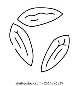 barley grain unpeeled line icon vector. barley grain unpeeled sign. isolated contour symbol black illustration