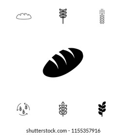 Barley icon. collection of 7 barley filled and outline icons such as bread, wheat. editable barley icons for web and mobile.