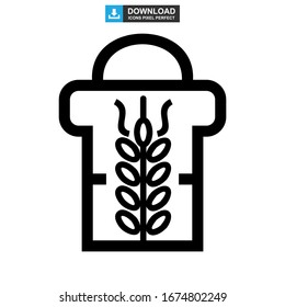 barley icon or logo isolated sign symbol vector illustration - high quality black style vector icons
