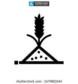 barley icon or logo isolated sign symbol vector illustration - high quality black style vector icons
