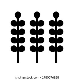 barley icon or logo isolated sign symbol vector illustration - high quality black style vector icons
