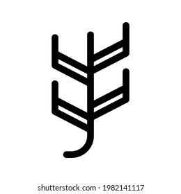 barley icon or logo isolated sign symbol vector illustration - high quality black style vector icons
