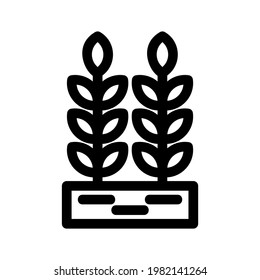 barley icon or logo isolated sign symbol vector illustration - high quality black style vector icons
