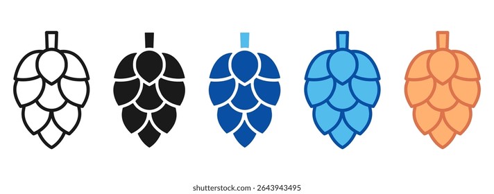 Barley Icon Set Multiple Style Collection