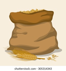 Barley icons on white background, vector illustration, EPS 10