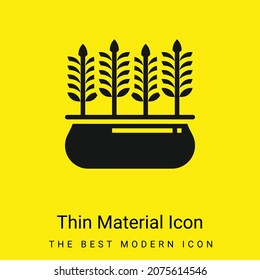 Barley minimal bright yellow material icon