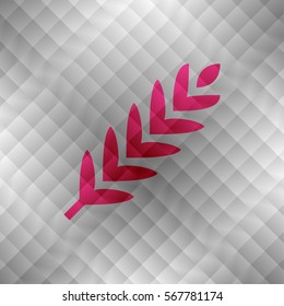 Barley premium red grid gradient logo / icon design