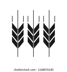 Barley rice icon. Simple design. Isolate on white background.