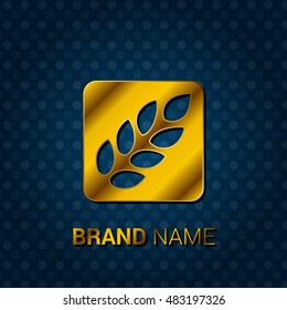 Barley Royal Golden & Blue Metallic Premium Corporate Logo / Icon